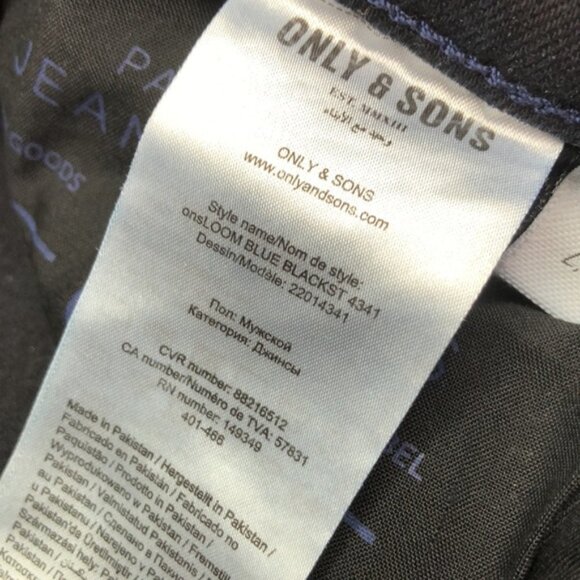 MENS ONLYamp; SONS DARKWASH SLIM FIT JEANS 29x32 LIKE NEW - Picture 12 of 16